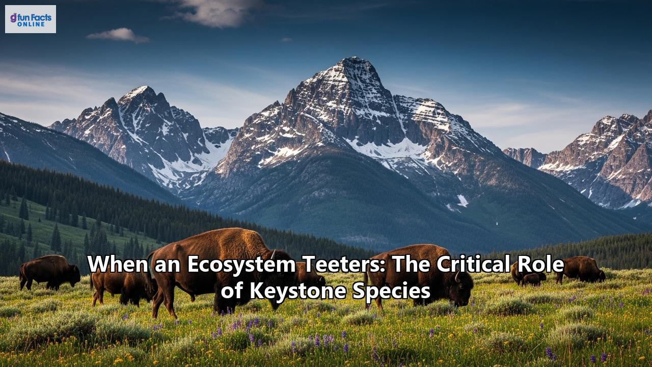 When an Ecosystem Teeters: The Critical Role of Keystone Species