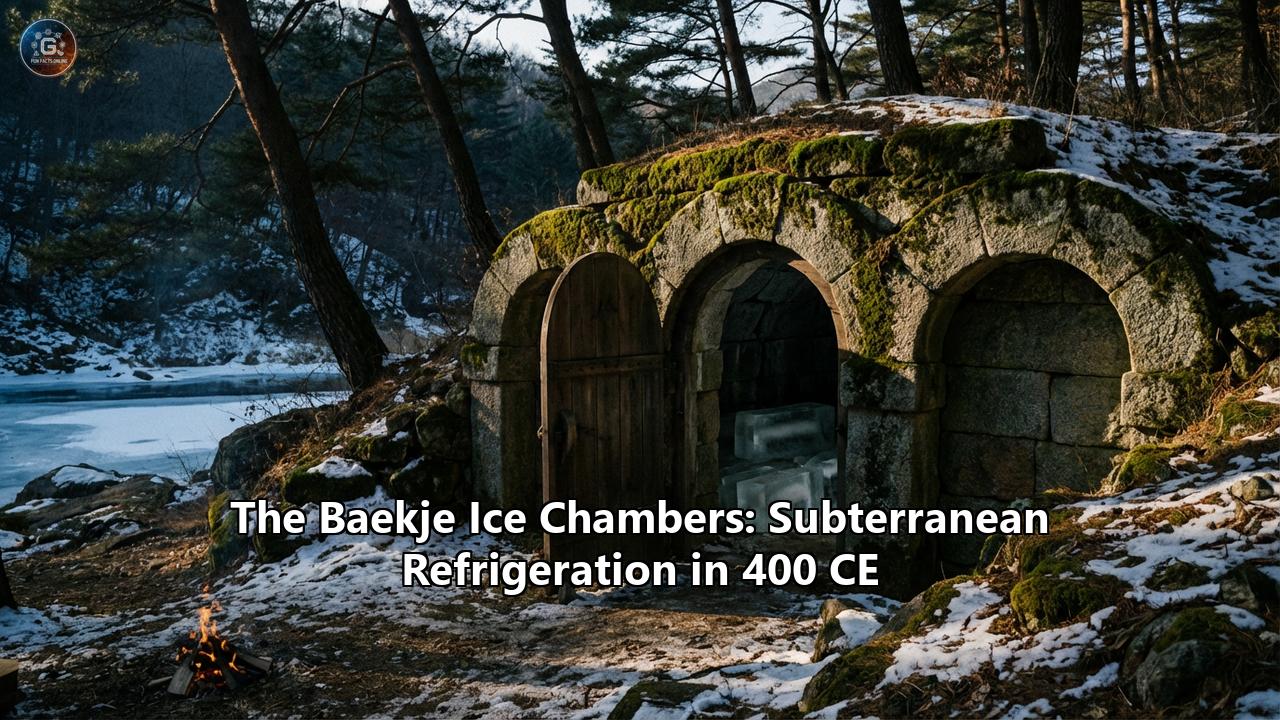 The Baekje Ice Chambers: Subterranean Refrigeration in 400 CE