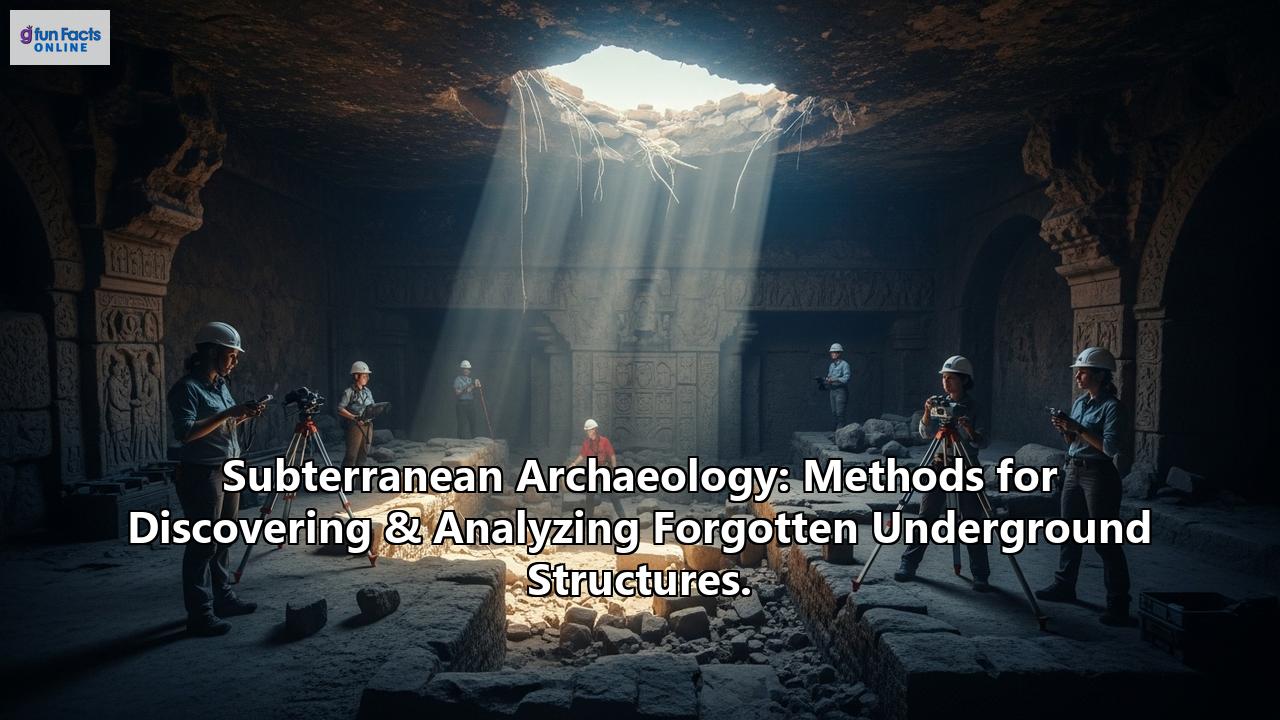 Subterranean Archaeology: Methods for Discovering & Analyzing Forgotten Underground Structures.