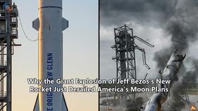 Why the Giant Explosion of Jeff Bezos's New Rocket Just Derailed America's Moon Plans