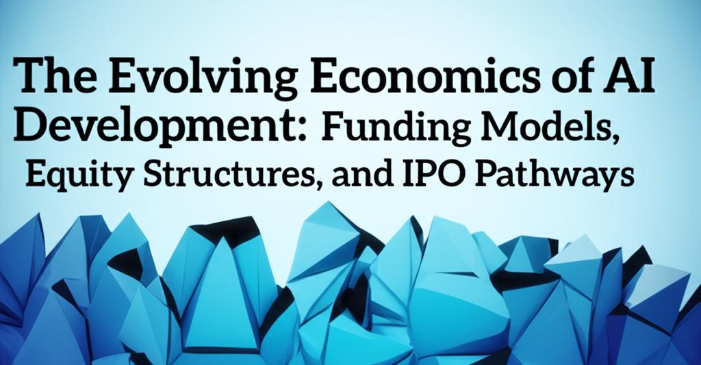 The Evolving Economics of AI Development: Funding Models, Equity Structures, and IPO Pathways