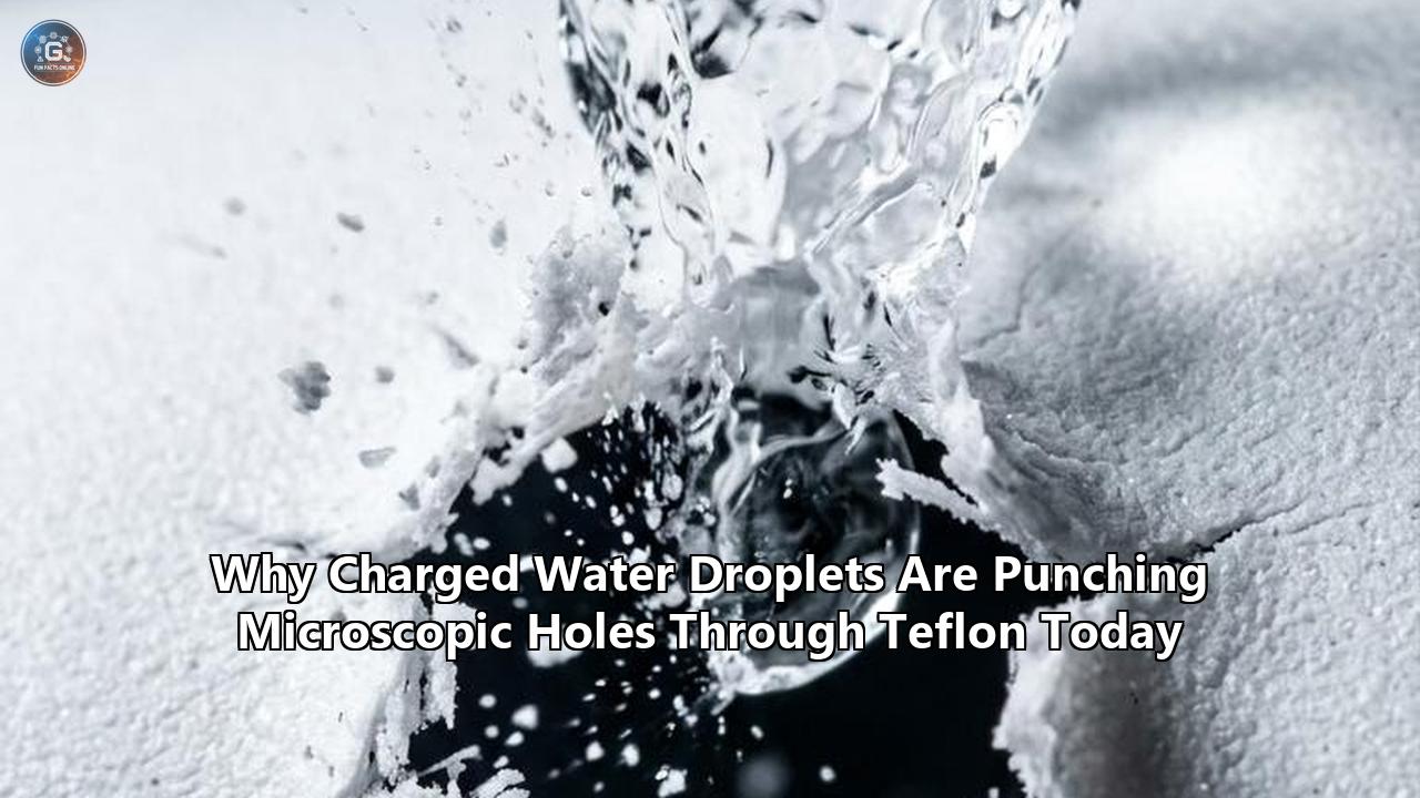 Why Charged Water Droplets Are Punching Microscopic Holes Through Teflon Today