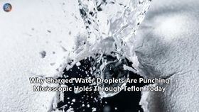 Why Charged Water Droplets Are Punching Microscopic Holes Through Teflon Today