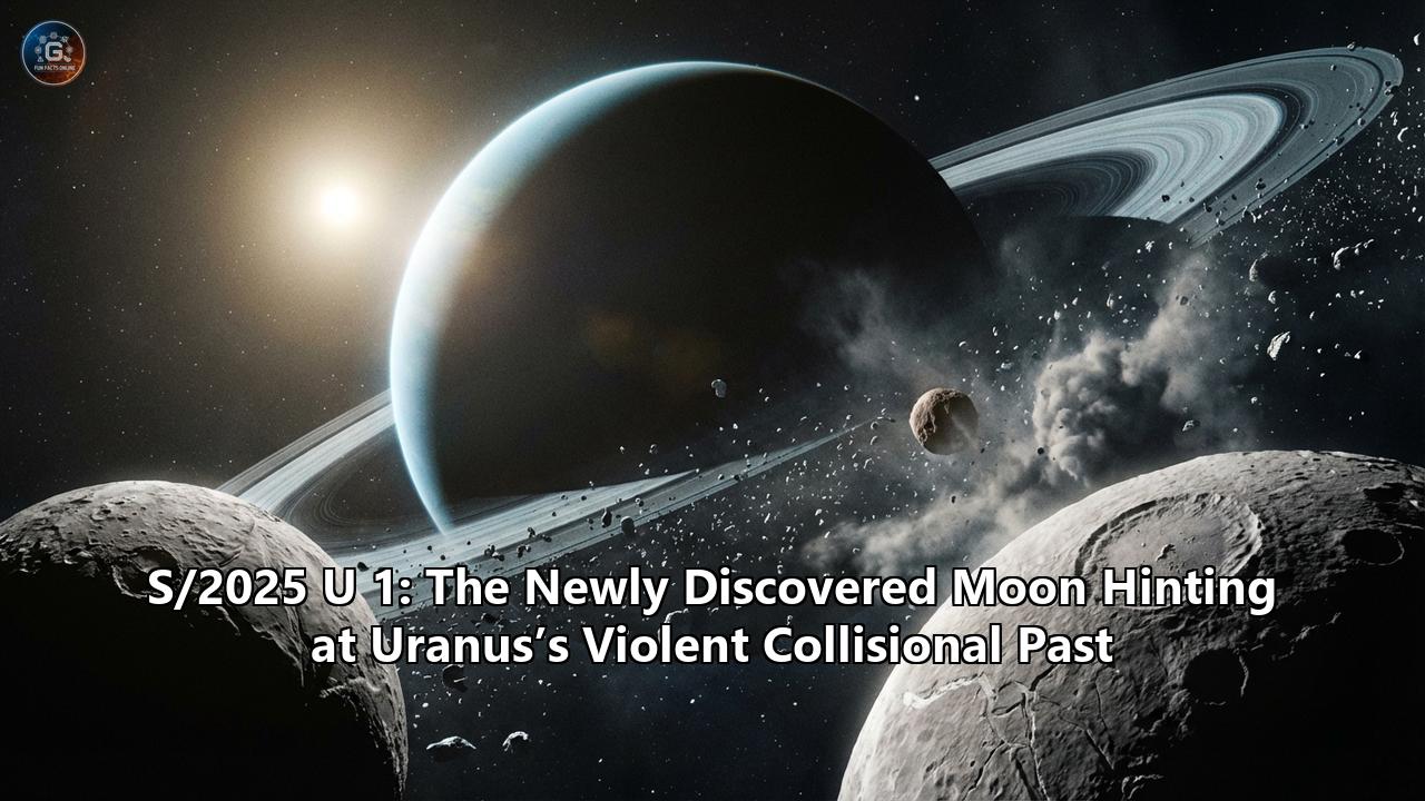 S/2025 U 1: The Newly Discovered Moon Hinting at Uranus’s Violent Collisional Past