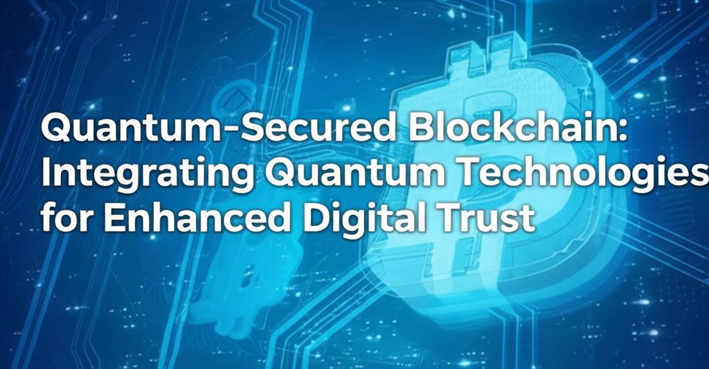 Quantum-Secured Blockchain: Integrating Quantum Technologies for Enhanced Digital Trust