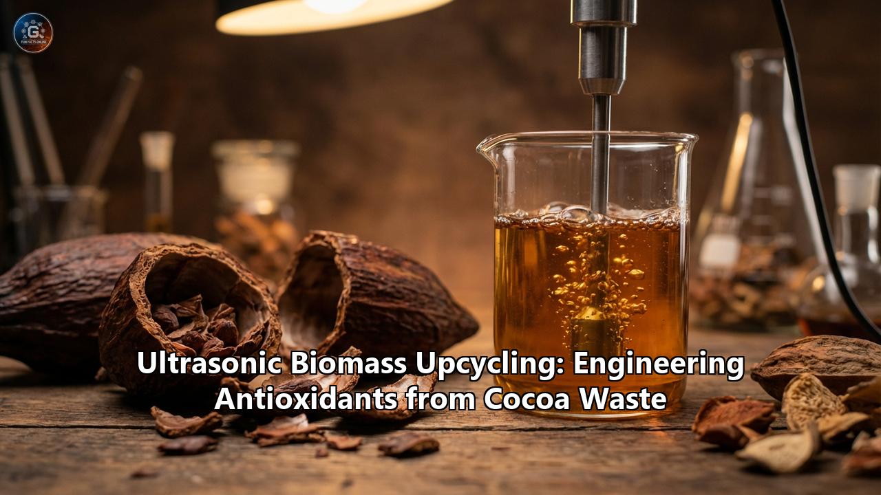 Ultrasonic Biomass Upcycling: Engineering Antioxidants from Cocoa Waste