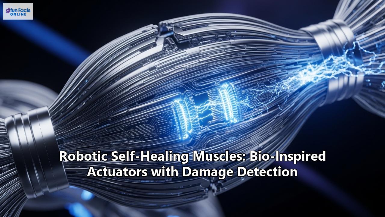 Robotic Self-Healing Muscles: Bio-Inspired Actuators with Damage Detection
