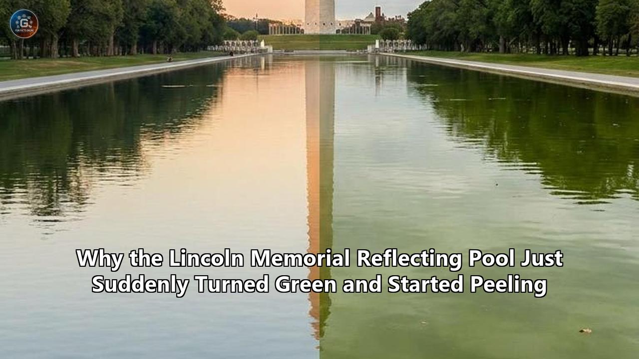 Why the Lincoln Memorial Reflecting Pool Just Suddenly Turned Green and Started Peeling