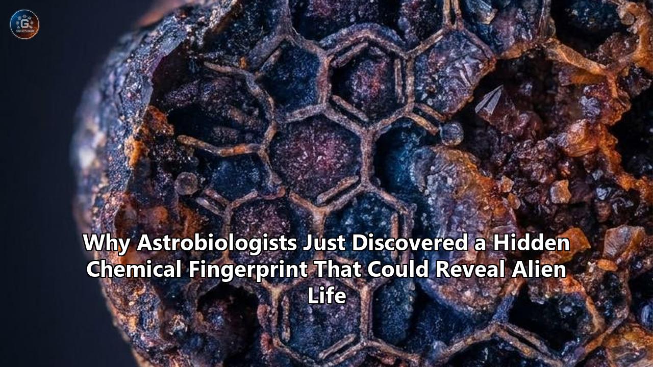 Why Astrobiologists Just Discovered a Hidden Chemical Fingerprint That Could Reveal Alien Life