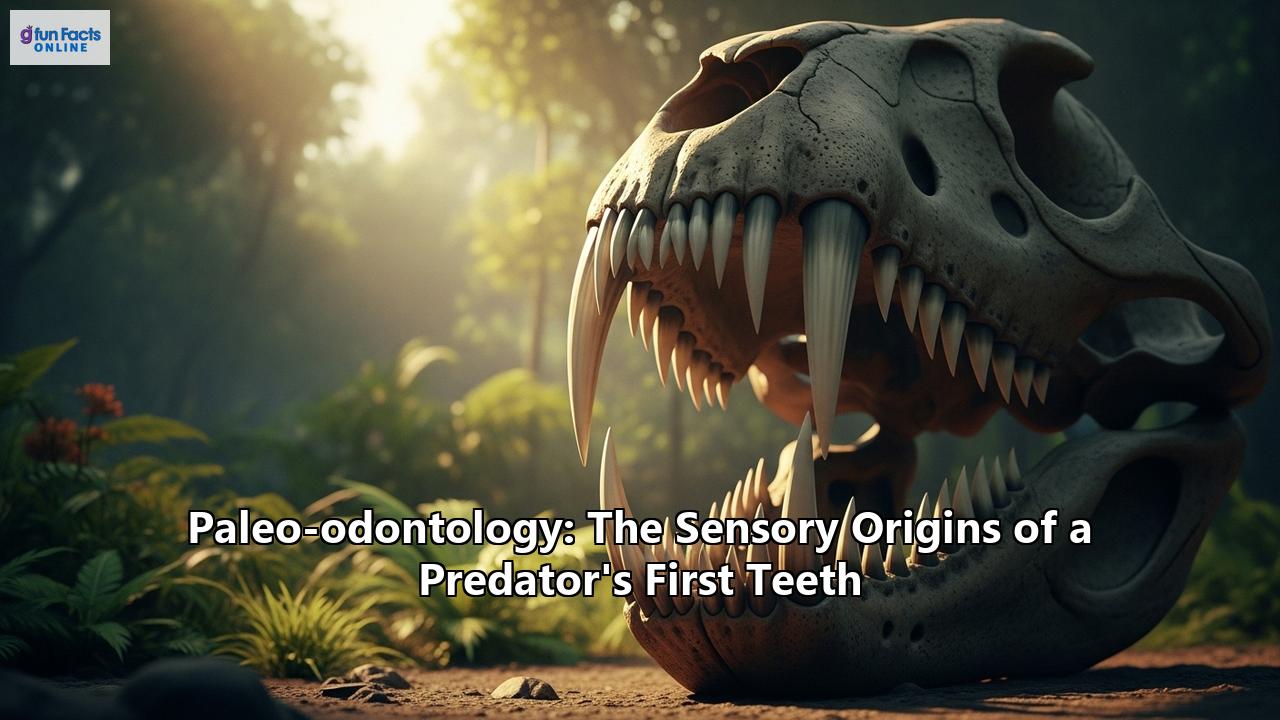Paleo-odontology: The Sensory Origins of a Predator's First Teeth