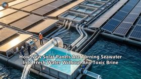 How New Solar Panels Are Turning Seawater Into Fresh Water Without Any Toxic Brine