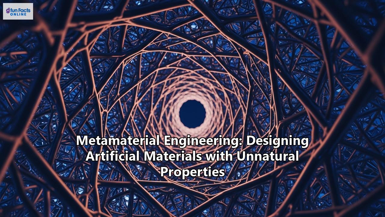 Metamaterial Engineering: Designing Artificial Materials with Unnatural Properties