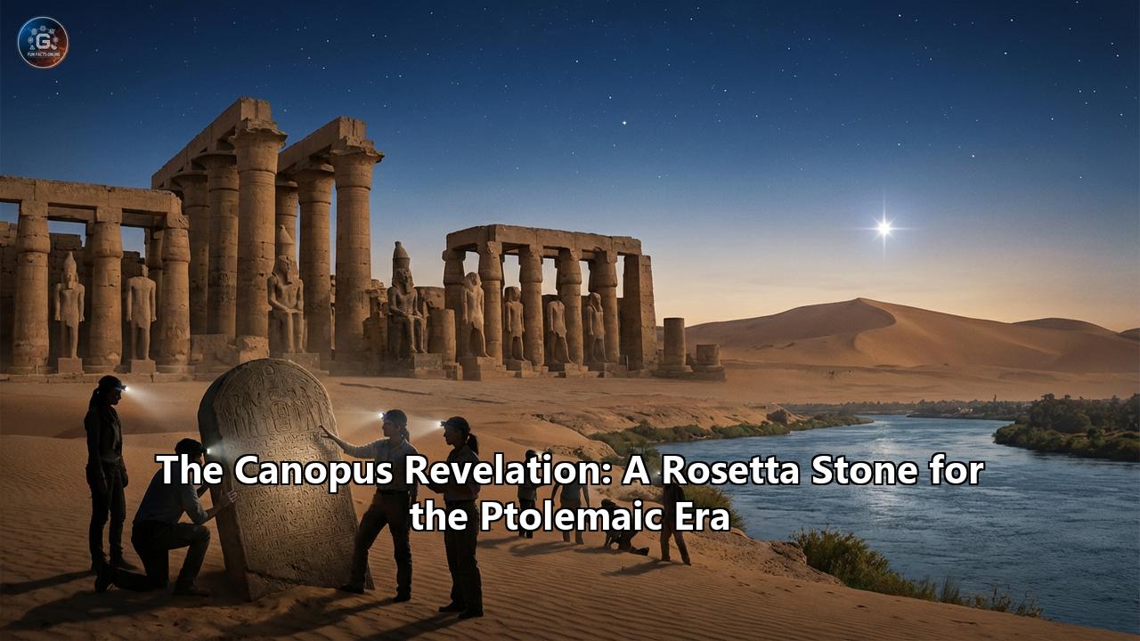 The Canopus Revelation: A Rosetta Stone for the Ptolemaic Era