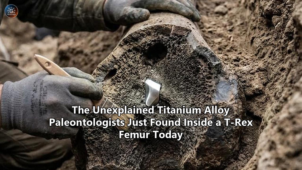 The Unexplained Titanium Alloy Paleontologists Just Found Inside a T-Rex Femur Today