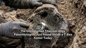 The Unexplained Titanium Alloy Paleontologists Just Found Inside a T-Rex Femur Today