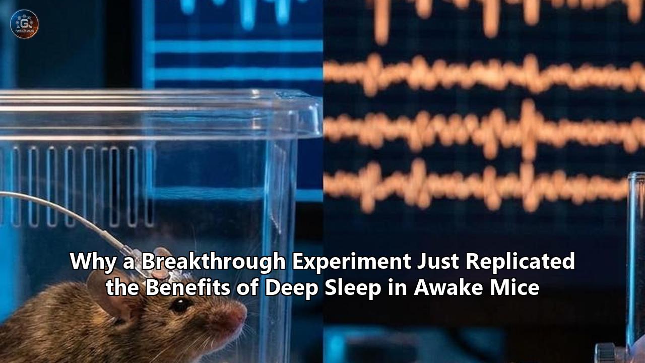Why a Breakthrough Experiment Just Replicated the Benefits of Deep Sleep in Awake Mice