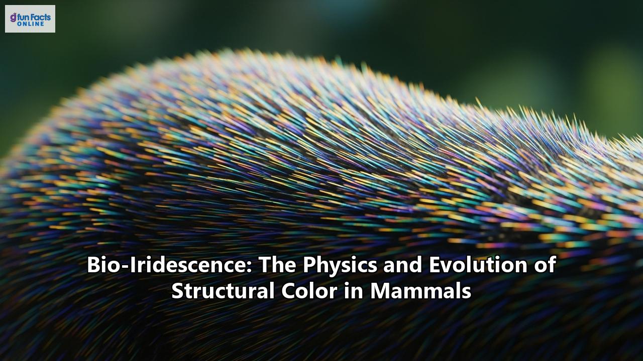 Bio-Iridescence: The Physics and Evolution of Structural Color in Mammals
