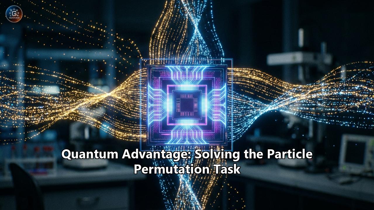 Quantum Advantage: Solving the Particle Permutation Task