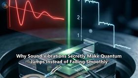 Why Sound Vibrations Secretly Make Quantum Jumps Instead of Fading Smoothly