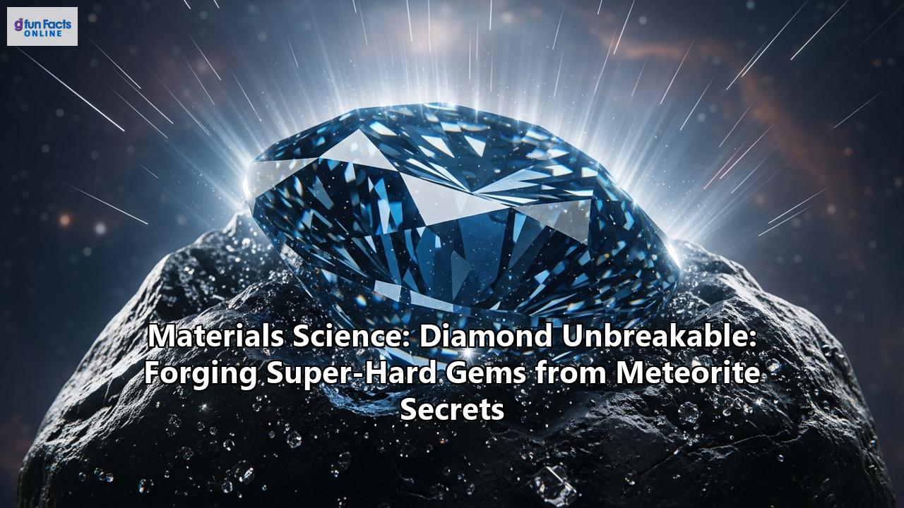 Materials Science: Diamond Unbreakable: Forging Super-Hard Gems from Meteorite Secrets