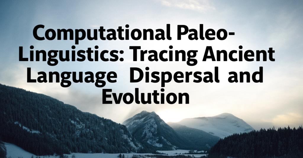 Computational Paleo-Linguistics: Tracing Ancient Language Dispersal and Evolution