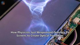 How Physicists Just Weaponized Ordinary TV Screens to Create Optical Tornadoes