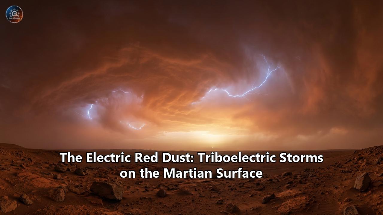 The Electric Red Dust: Triboelectric Storms on the Martian Surface