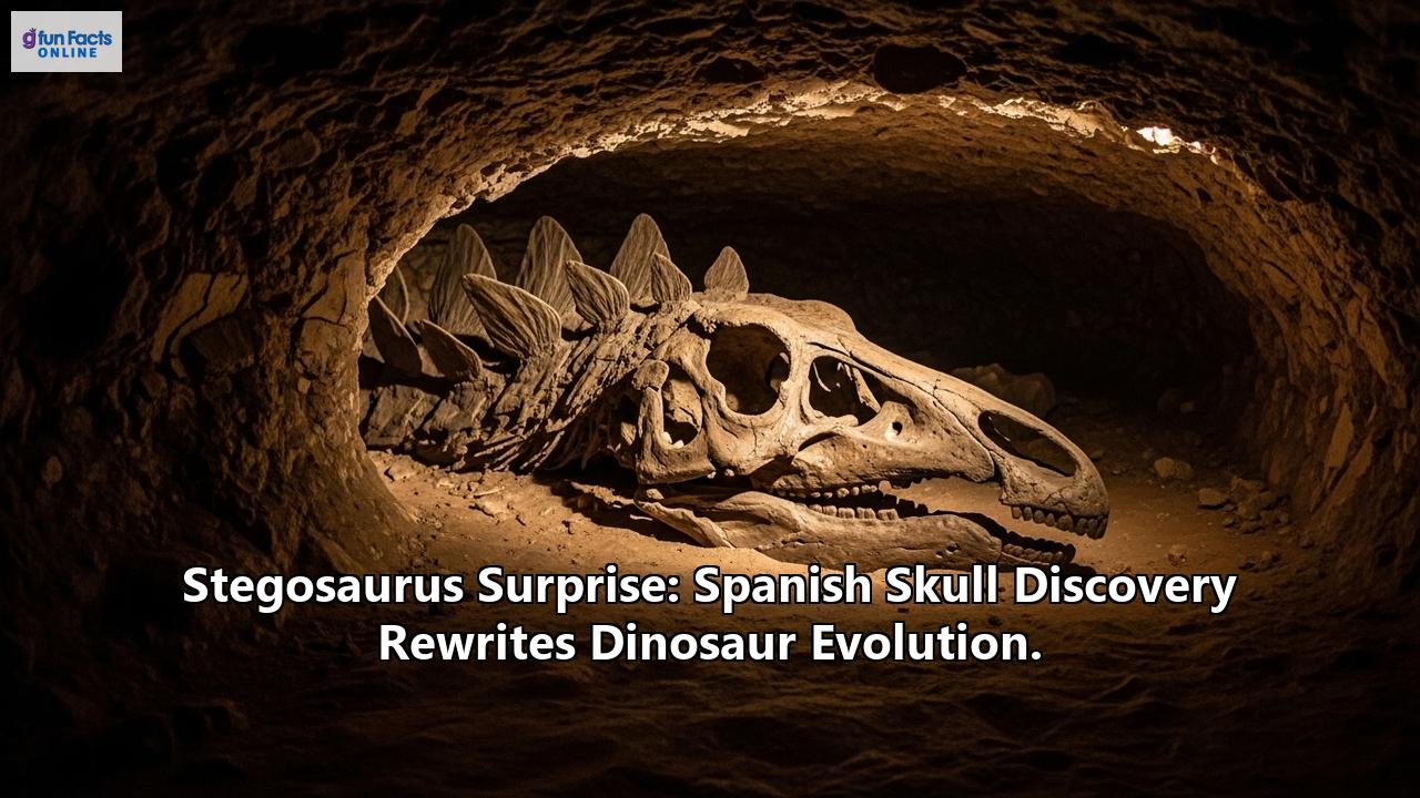 Stegosaurus Surprise: Spanish Skull Discovery Rewrites Dinosaur Evolution.