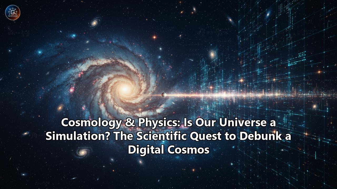 Cosmology & Physics: Is Our Universe a Simulation? The Scientific Quest to Debunk a Digital Cosmos