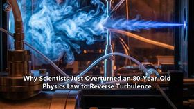 Why Scientists Just Overturned an 80-Year-Old Physics Law to Reverse Turbulence