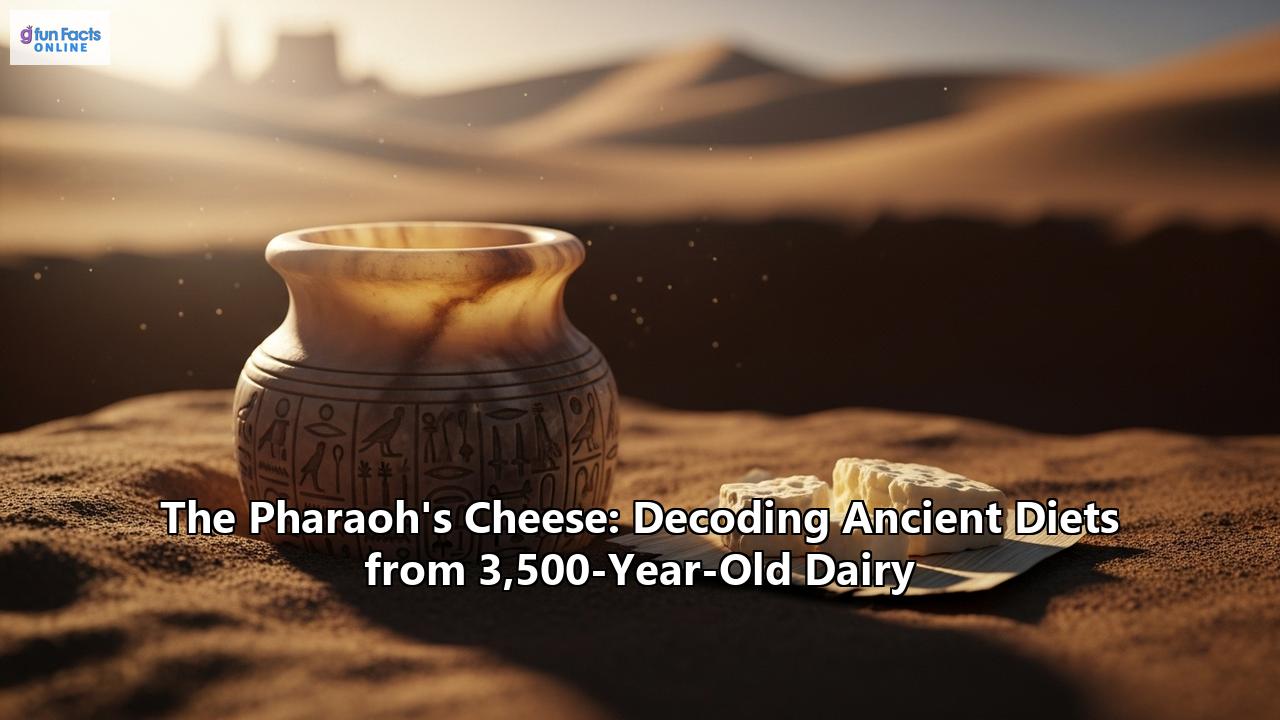 The Pharaoh's Cheese: Decoding Ancient Diets from 3,500-Year-Old Dairy