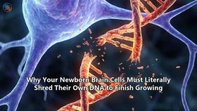 Why Your Newborn Brain Cells Must Literally Shred Their Own DNA to Finish Growing