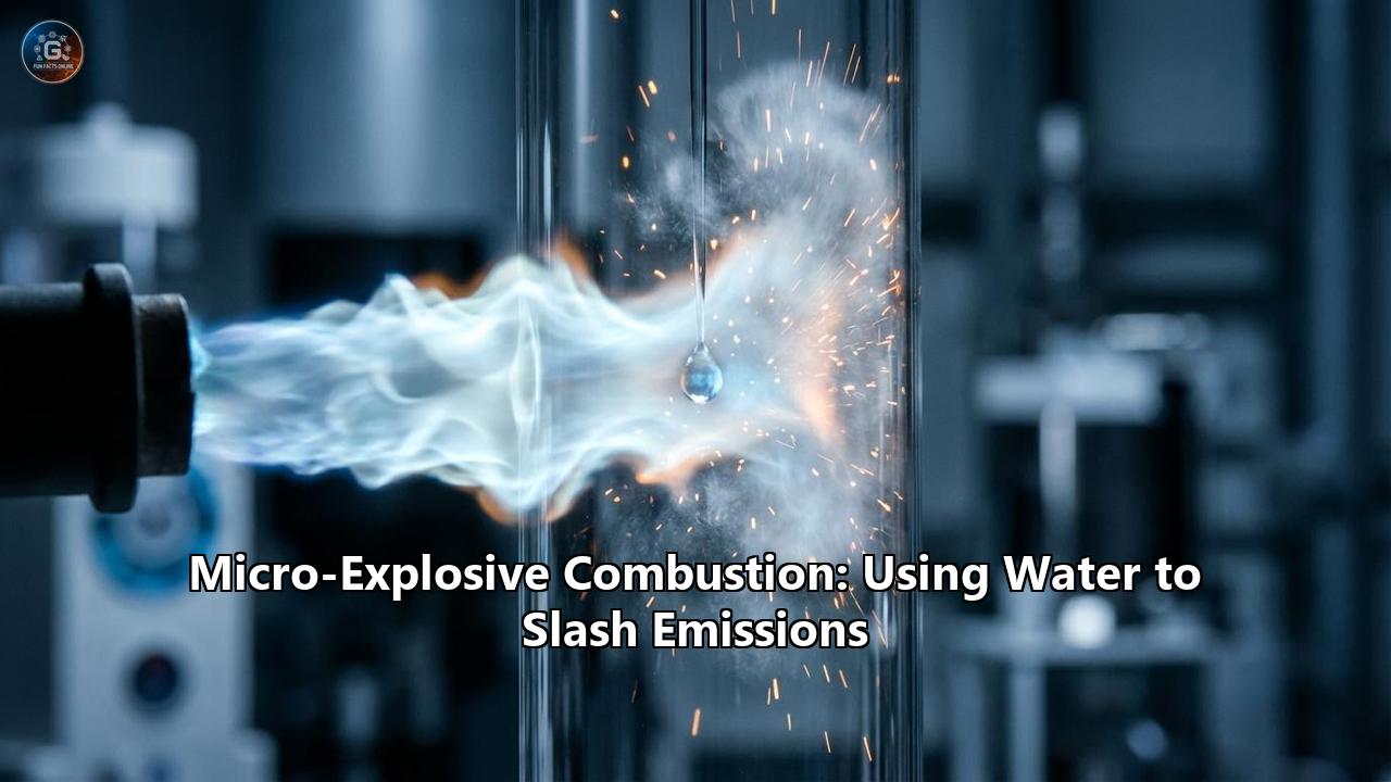 Micro-Explosive Combustion: Using Water to Slash Emissions