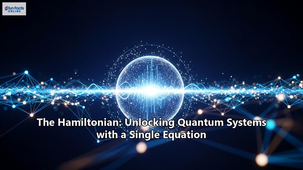 The Hamiltonian: Unlocking Quantum Systems with a Single Equation