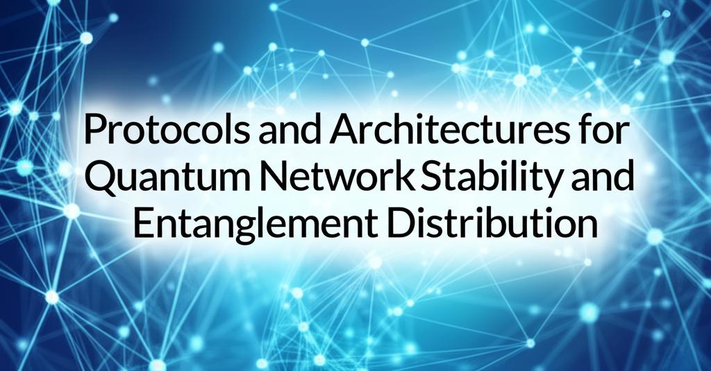 Protocols and Architectures for Quantum Network Stability and Entanglement Distribution