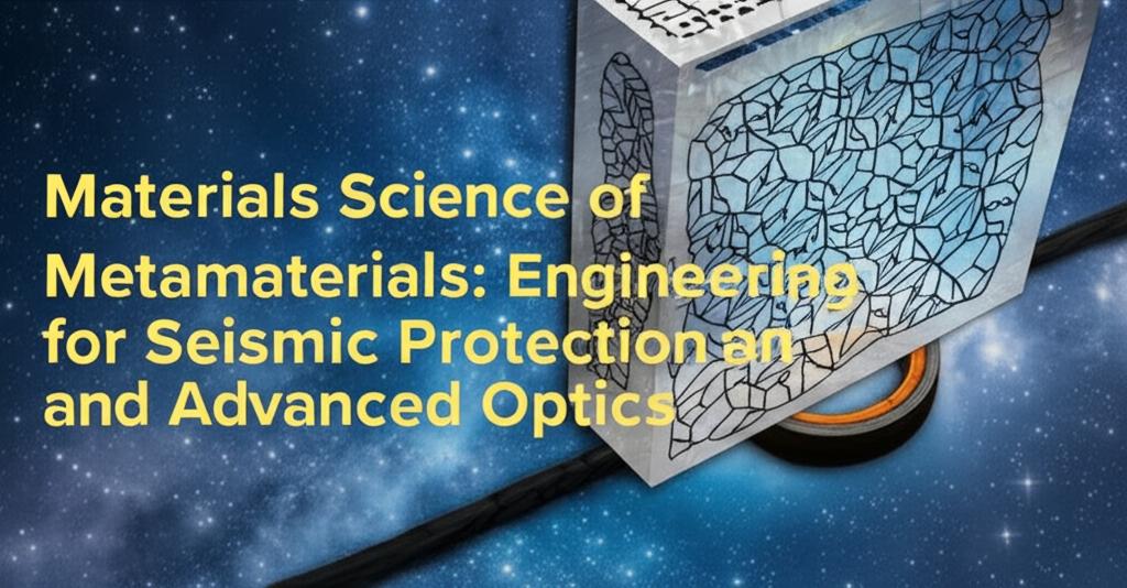 Materials Science of Metamaterials: Engineering for Seismic Protection and Advanced Optics