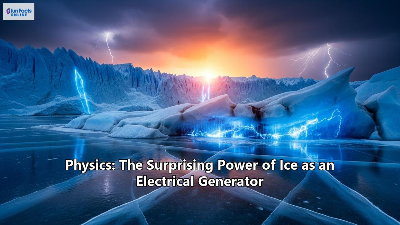 Physics: The Surprising Power of Ice as an Electrical Generator