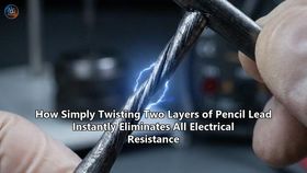 How Simply Twisting Two Layers of Pencil Lead Instantly Eliminates All Electrical Resistance