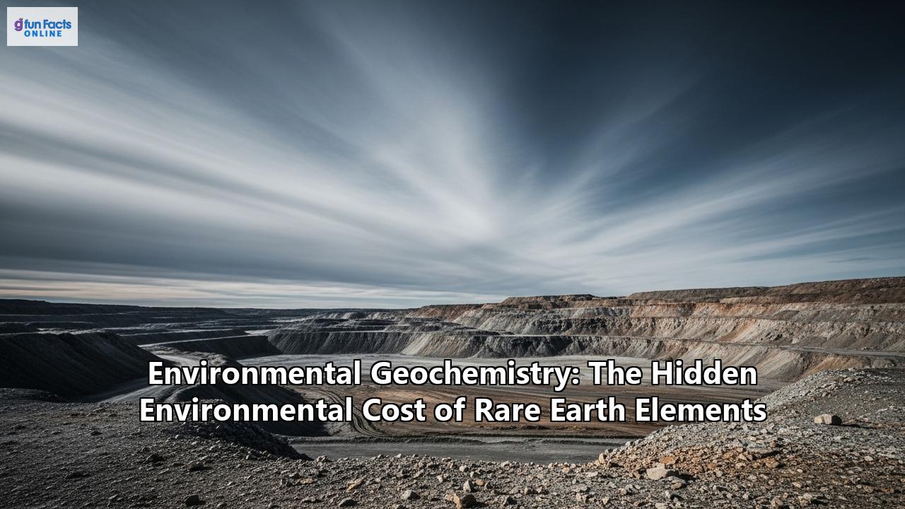 Environmental Geochemistry: The Hidden Environmental Cost of Rare Earth Elements