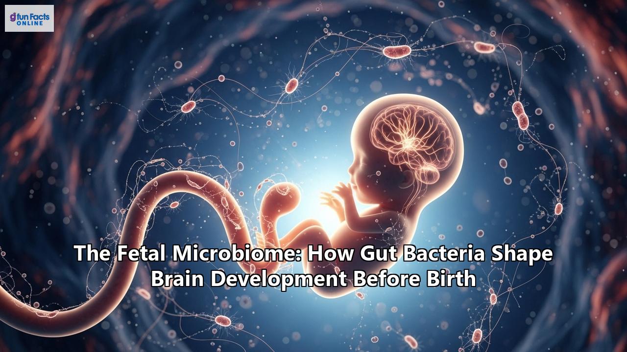 The Fetal Microbiome: How Gut Bacteria Shape Brain Development Before Birth
