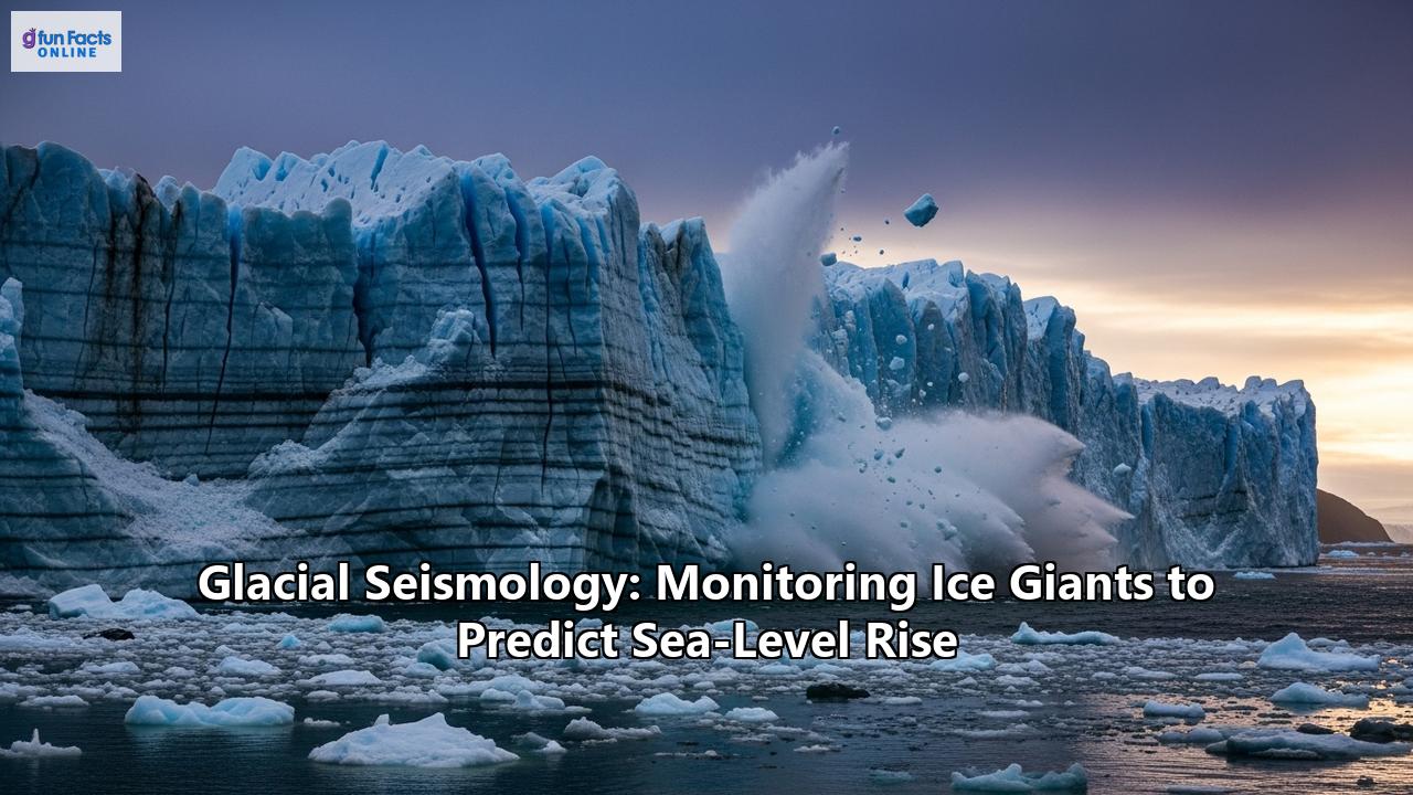 Glacial Seismology: Monitoring Ice Giants to Predict Sea-Level Rise