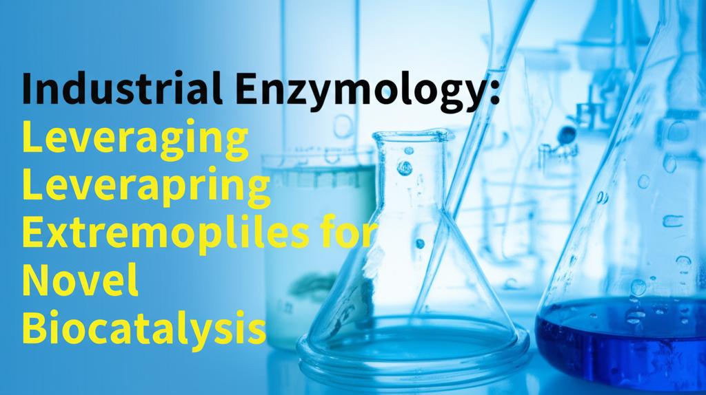 Industrial Enzymology: Leveraging Extremophiles for Novel Biocatalysis