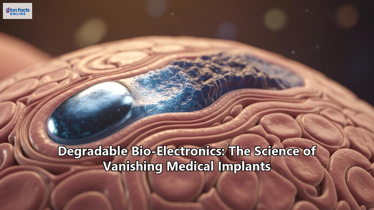 Degradable Bio-Electronics: The Science of Vanishing Medical Implants