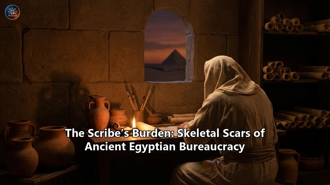 The Scribe’s Burden: Skeletal Scars of Ancient Egyptian Bureaucracy