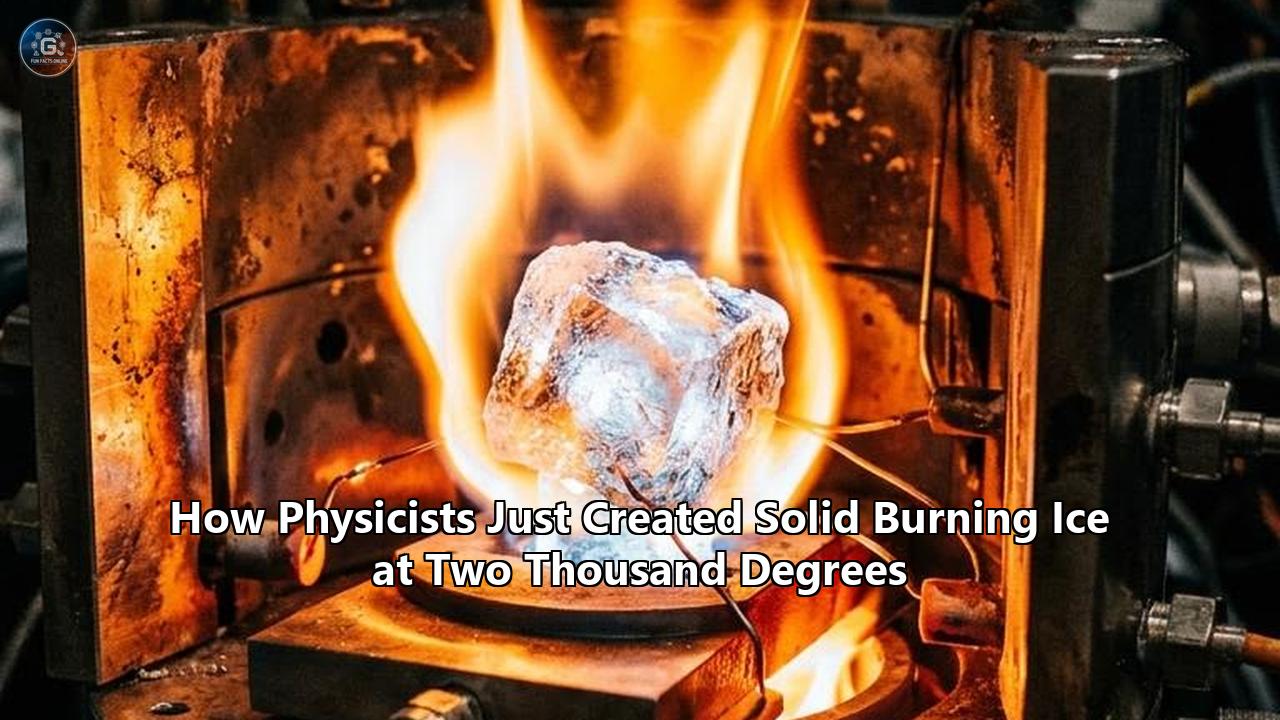 How Physicists Just Created Solid Burning Ice at Two Thousand Degrees