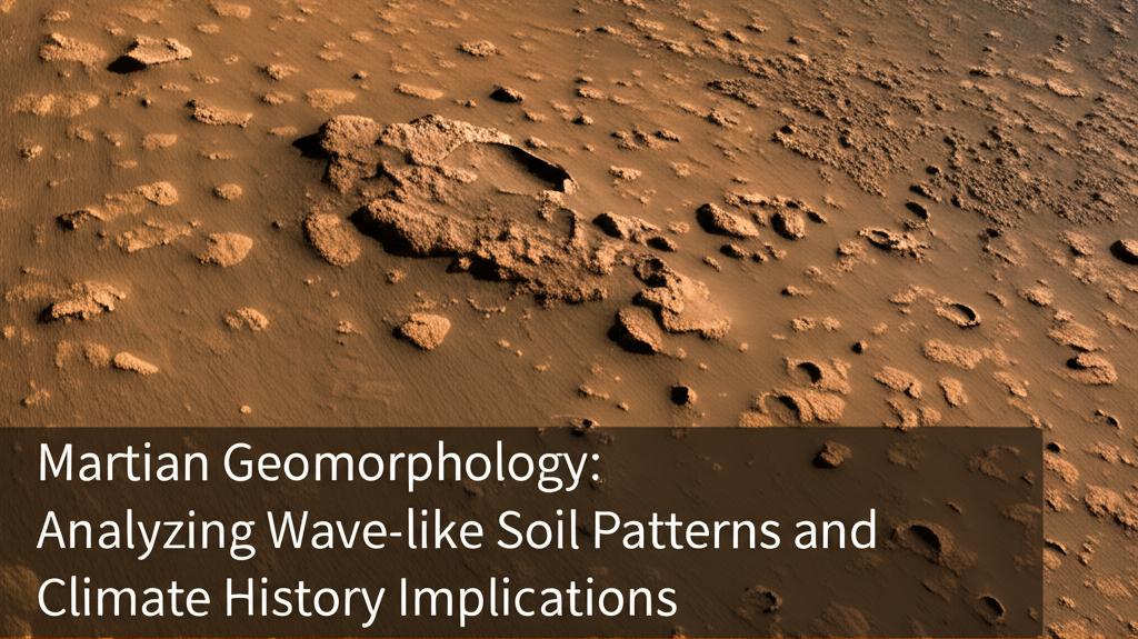 Martian Geomorphology: Analyzing Wave-like Soil Patterns and Climate History Implications