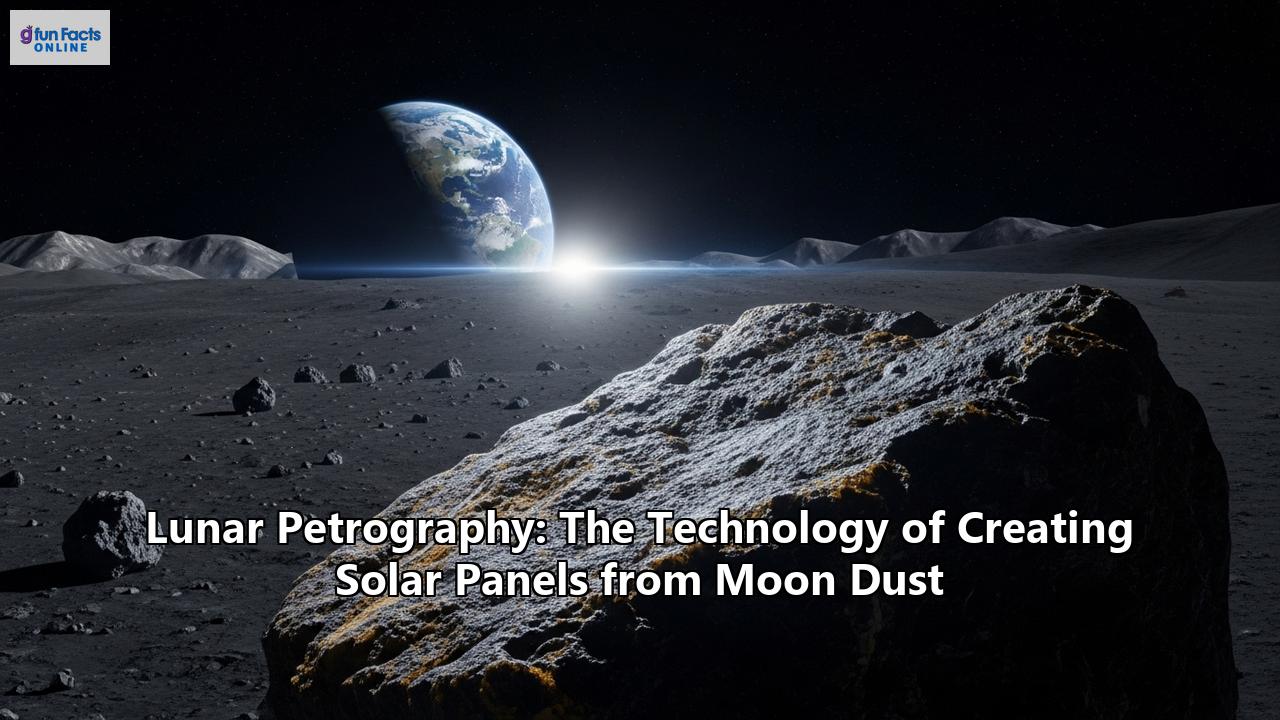 Lunar Petrography: The Technology of Creating Solar Panels from Moon Dust