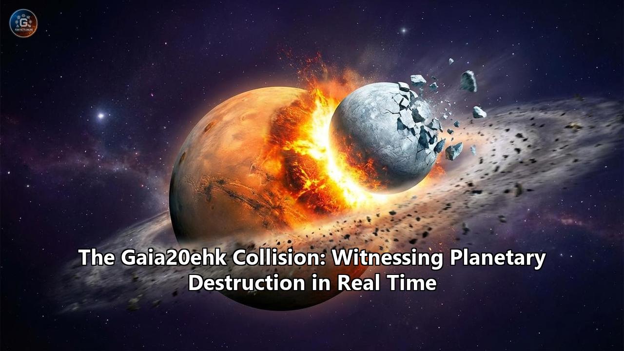 The Gaia20ehk Collision: Witnessing Planetary Destruction in Real Time