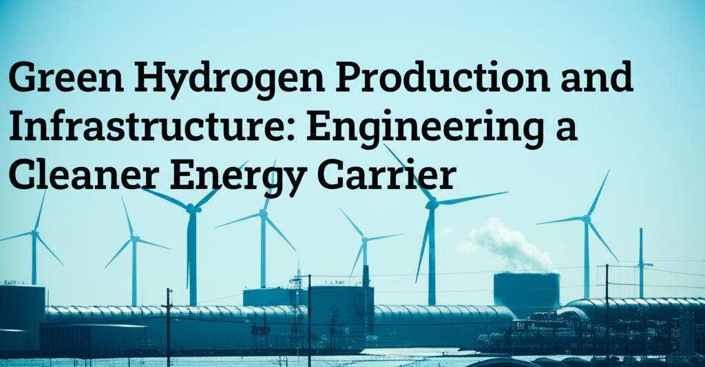 Green Hydrogen Production and Infrastructure: Engineering a Cleaner Energy Carrier