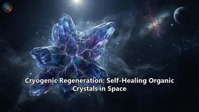 Cryogenic Regeneration: Self-Healing Organic Crystals in Space
